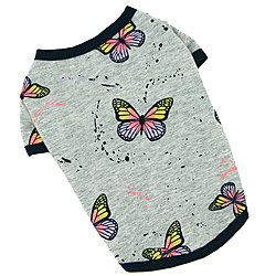 Футболка "Бабочки" серая Футболка "Бабочки" серая