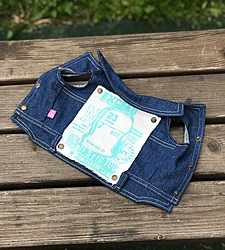 Джинсовая жилетка "Neon" мята Джинсовая жилетка "Neon" мята